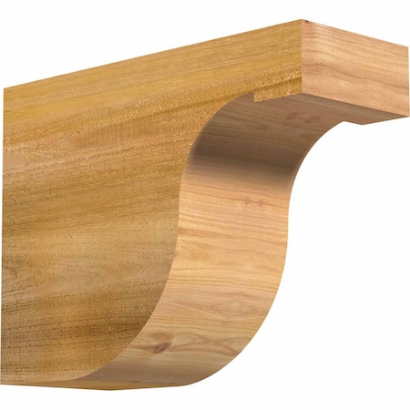 Ekena Millwork Del Monte Rough Sawn Rafter Tail, Western Red Cedar, 6"W x 12"H x 16"L RFT06X12X16DEL00RWR